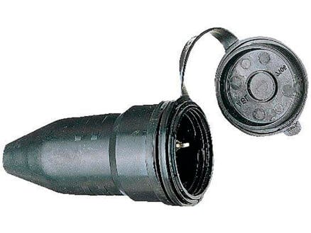 Brennenstuhl Stekker IP44 16A rubber zwart + kinderbeveiliging 1