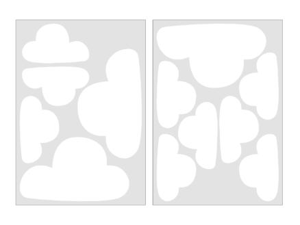 Art for the Home Stickers muraux nuage blanc 1
