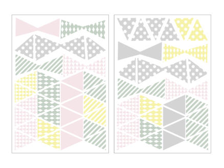 Art for the Home Stickers muraux triangle multicolore 1