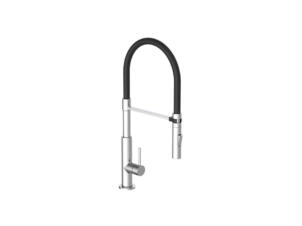 Schutte Stilo robinet mitigeur évier avec douchette extractible chrome/noir