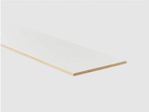 Stootbord 130x20 cm white paintable 3 stuks