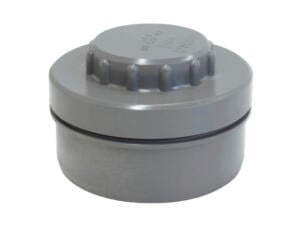 Scala Stop met schroef 90mm grijs