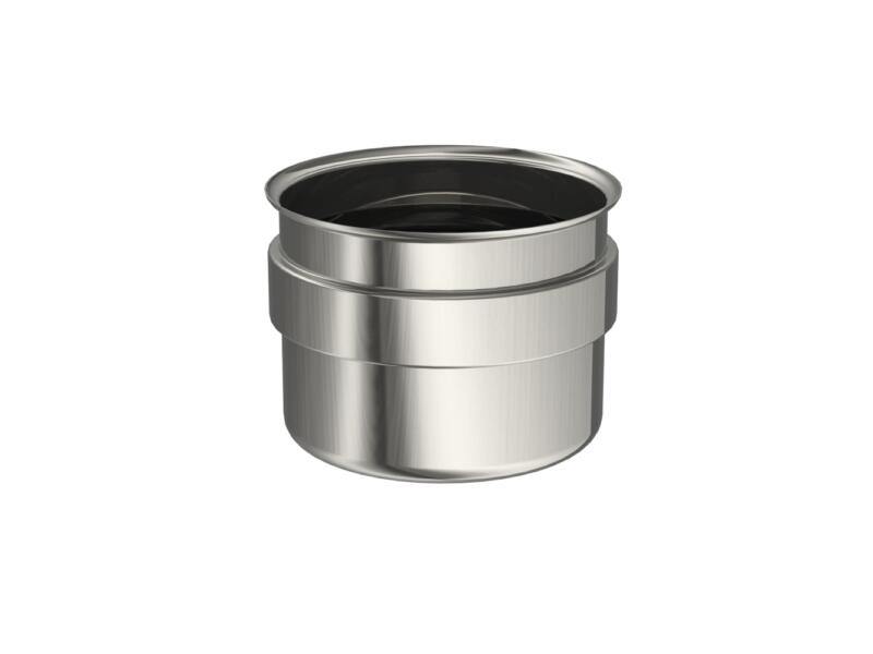 Saninstal Rookafv. stop 80mm inox