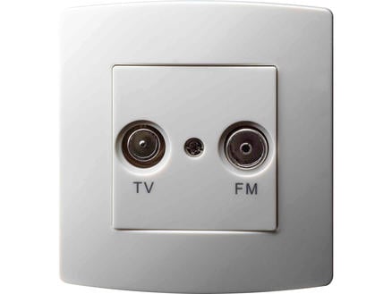 Profile Stopcontact Radio/TV antenne wit 1