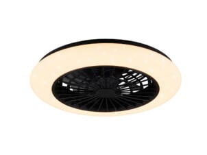 Trio Stralsund ventilateur de plafond 30W noir/blanc