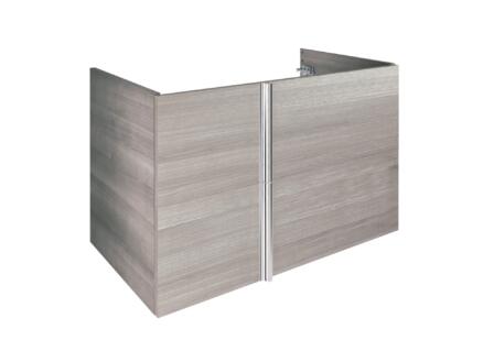 Lafiness Stretto meuble lavabo 80cm 2 tiroirs sandy grey 1