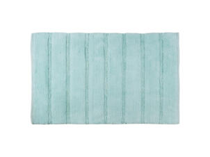 Differnz Stripes tapis de bain 75x45 cm bleu clair