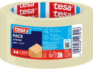 Tesa Strong verpakkingstape 66m x 50mm transparant