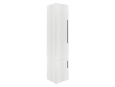 Style meuble colonne 35cm 2 portes ouvrant gauche blanc mat 1