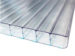 Scala Sunlite dubbelwandige polycarbonaatplaat 200x105 cm 16mm transparant