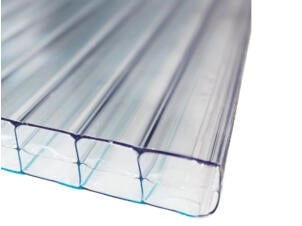 Scala Sunlite plaque de polycarbonate à parois multiples 400x98 cm 16mm transparent