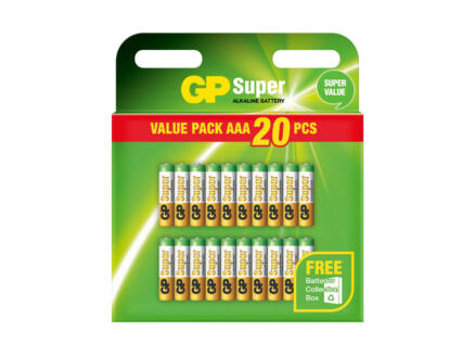 GP Super Alkaline batterijen AAA 20 stuks 1