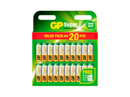 GP Super Alkaline piles AA 20 pièces 1