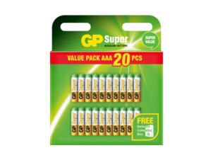 GP Super Alkaline piles AAA 20 pièces