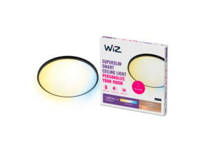 WiZ SuperSlim plafonnier LED 14W dimmable noir