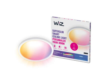 WiZ SuperSlim plafonnier LED 32W blanc et couleur blanc 1