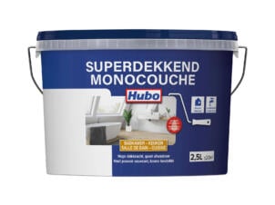 Hubo Superdekkend badkamer- en keukenverf 2,5l wit
