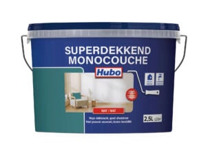 Hubo Superdekkend muur- en plafondverf mat 2,5l smaragdgroen