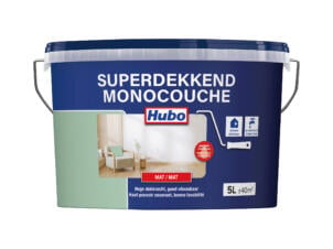 Hubo Superdekkend muur- en plafondverf mat 5l jadegroen
