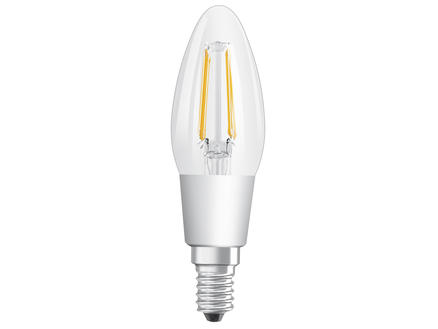 Osram Superstar Classic Glow B40 ampoule LED flamme filament E14 5W dimmable 1