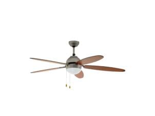 Eglo Susale ventilateur de plafond 60W ampoule non comprise nickel mat/brun