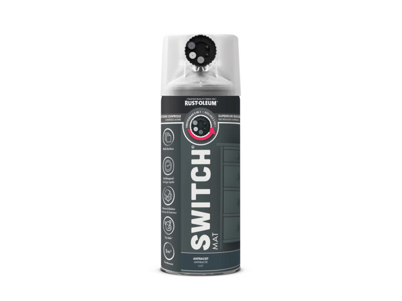 Rust-oleum Switch antraciet mat 400ml