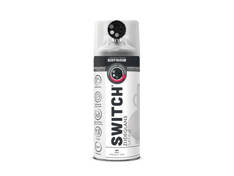 Rust-oleum Switch wit zijdeglans 400ml