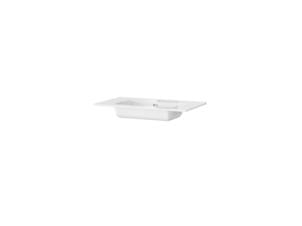 Tiger T-Line Oval lavabo encastrable 80cm blanc brilllant