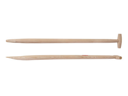 Polet T-spadesteel gebogen 95cm 41mm hout 1
