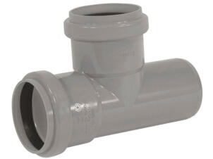 T-stuk MF 40mm 87° PVC grijs