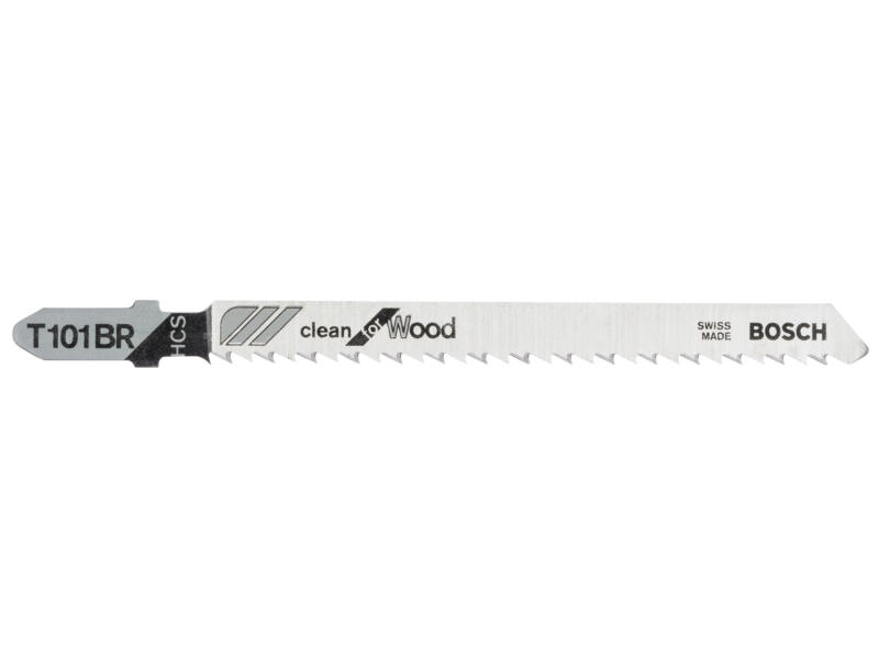 Lame de scie sauteuse T droite grossière dents rectifiées aiguisées Bosch Bois, lot de 2 Lame de scie sauteuse T droite grossière dents rectifiées aiguisées Bosch Bois, lot de 2