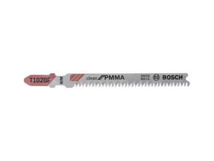 Bosch Professional T102BF decoupeerzaagblad BIM 92mm PMMA 5 stuks 1