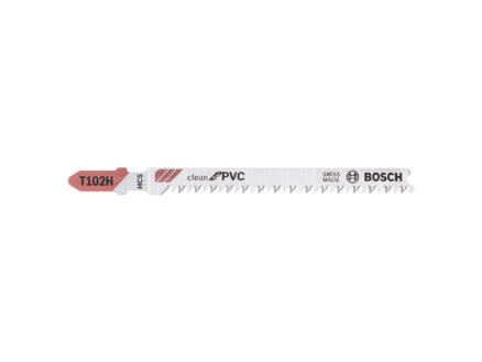 Bosch Professional T102H lame de scie sauteuse HCS 100mm PVC 5 pièces 1