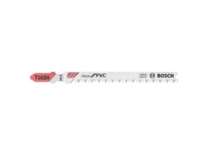 Bosch Professional T102H lame de scie sauteuse HCS 100mm PVC 5 pièces