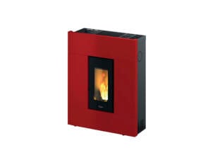 Pegaso Tabla poêle à pellets 7kW rouge/noir