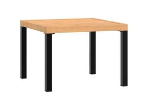 Table basse de jardin acier 55x55x39,5cm noir