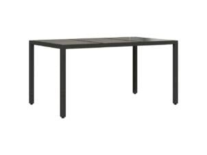 Table bistrot métal 40x70 cm noir