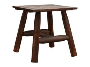 Table d'appoint 49x49x50 cm bois massif d'épicéa
