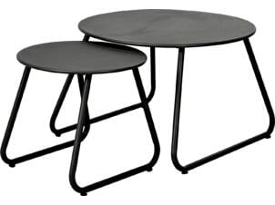 Table d'appoint set de 2 noir
