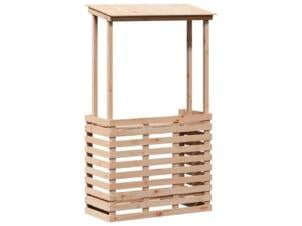Table de bar de jardin bois 112,5x57x195,5 cm