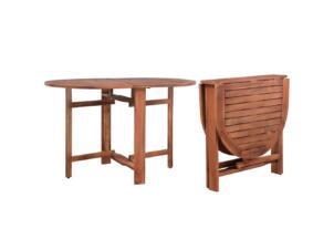 Table de jardin bois d'acacia 120x70x74 cm
