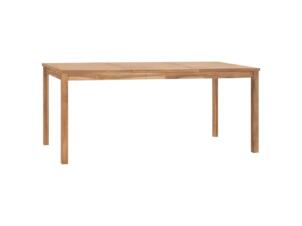 Table de jardin bois de teck 180x90x77 cm