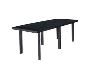Table de jardin matière synthétique 216x90x72 cm anthracite