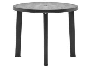 Table de jardin matière synthétique 89cm anthracite