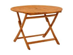 Table de jardin pliable bois d'acacia 110cm