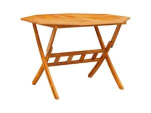 Table de jardin pliable bois d'acacia ø 110x75 cm