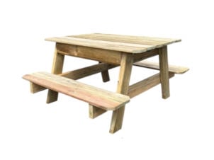BnB Wood Table de pique-nique avec bac à sable
