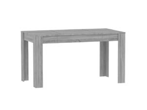 Table de salle à manger 140x74,5x76 cm gris/chêne sonoma