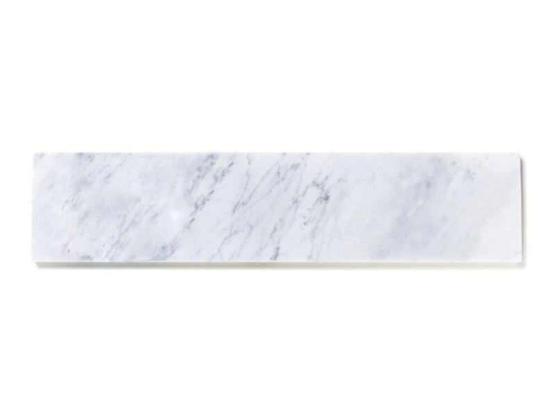 Tablette de fenêtre 126x20x2 cm marbre nordic white