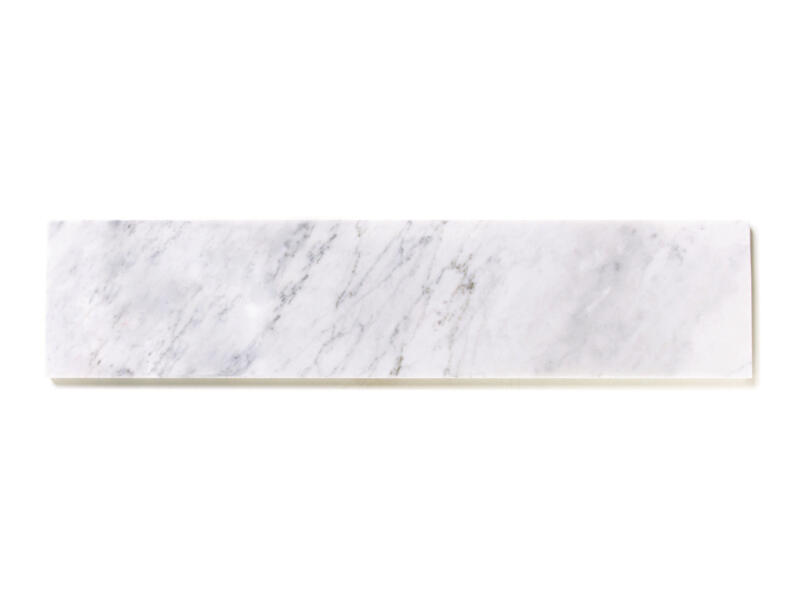 Tablette de fenêtre 126x25x2 cm marbre nordic white